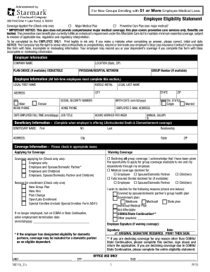Employee Eligibility Statement
