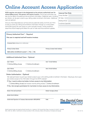 Online Account Access Application