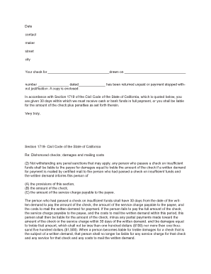 30 Day Unpaid Check Notice