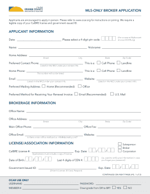 MLS-Only Broker Application
