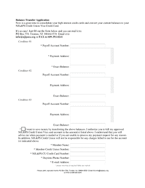 Balance Transfer Application