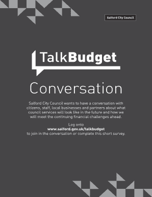 Salford City Council Budget Survey
