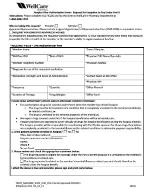 Hospice Prior Authorization Form