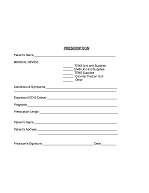 Medical Necessity Letter for TENS Unit Prescription