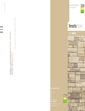 Versetta Stone 50-Year Limited Warranty