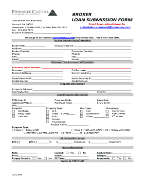 Loan Submission Form