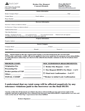 Broker Document Request Form