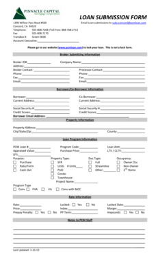 Loan Submission Form