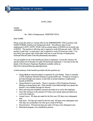 Employment Offer Letter