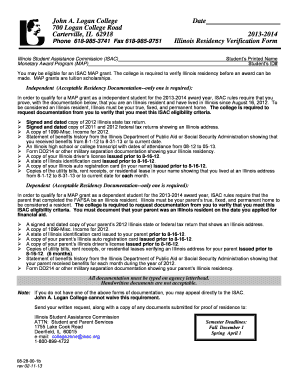 Illinois Residency Verification Form