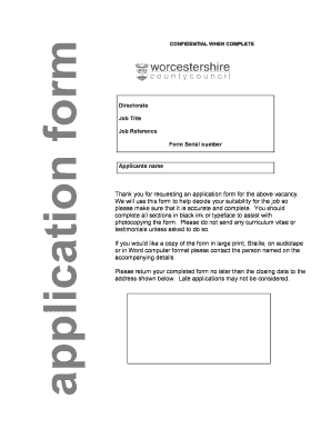 Job Application Form
