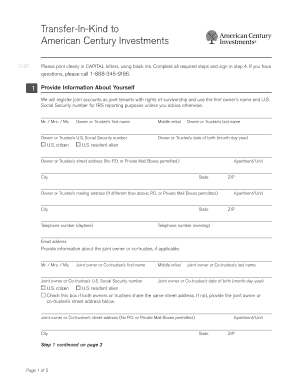 Transfer-In-Kind Form