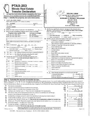 Illinois Real Estate Transfer Declaration