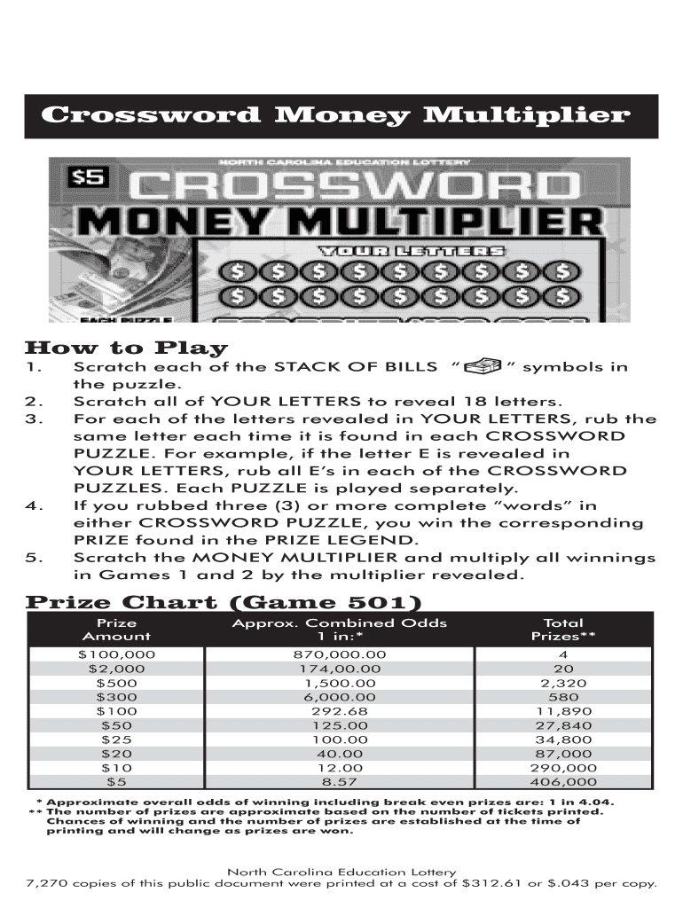 Fillable Online Crossword Money Multiplier Fax Email Print pdfFiller