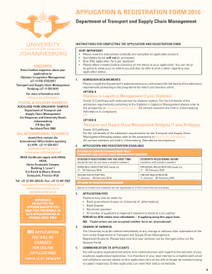 Diploma in Logistics Management Application Form