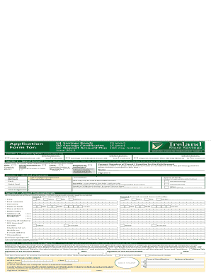 Irish Government Savings Application Form