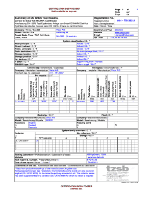 Solar Keymark Certificate EN 12976
