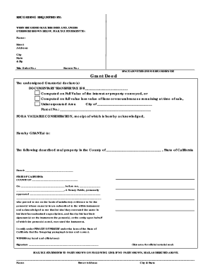 California Grant Deed