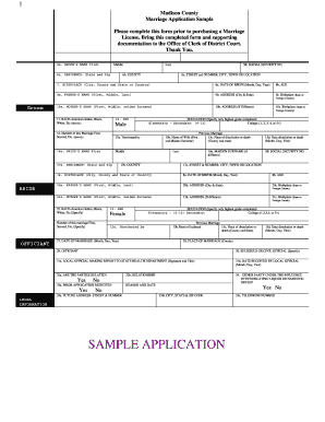 Madison County Marriage Application