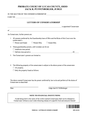 Letters of Conservatorship