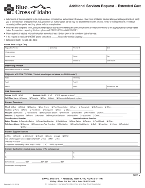 Extended Care Authorization Form