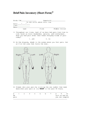 Brief Pain Inventory Short Form