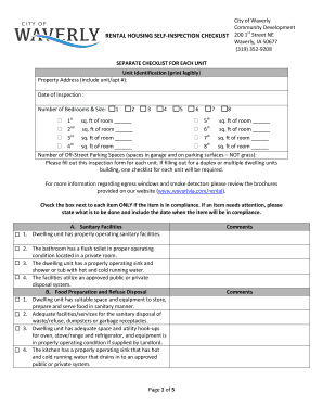 Rental Housing Self-Inspection Checklist