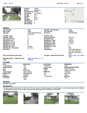 Real Estate Listing Form