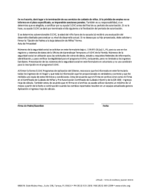 Términos y Condiciones del Programa de Preparación para la Escuela