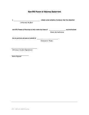 IRS Form 2848 Power of Attorney