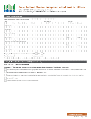 cbus withdrawal form