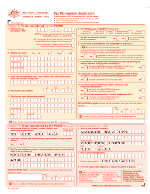 Tax File Number Declaration
