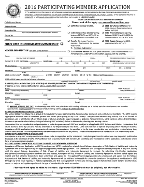 2016 USPC Participating Member Application