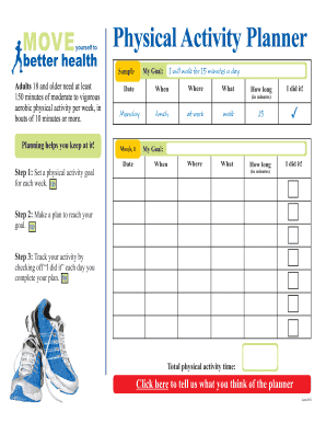 Physical Activity Planner
