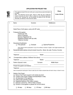 Project Visa Application