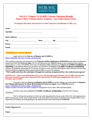 Post 9-11 GI-Bill Application Form