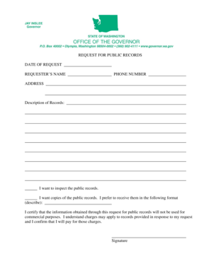 Request for Public Records