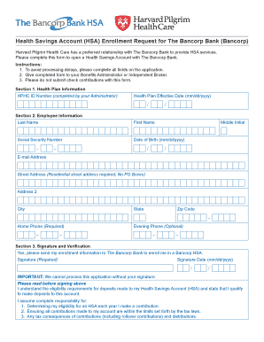 Health Savings Account Enrollment Form