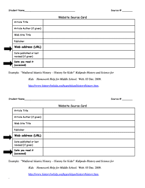 Website Source Card Template