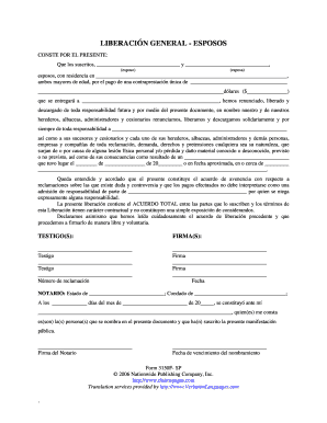 LIBERACIÓN GENERAL - ESPOSOS