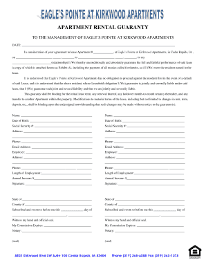 Apartment Rental Guaranty