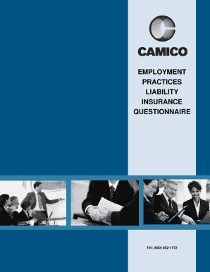 Employment Practices Liability Insurance Questionnaire