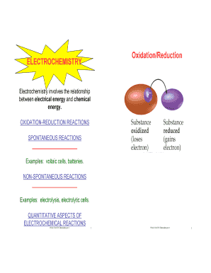 OxidationReduction ELECTROCHEMISTRY - courses chem psu