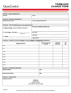 Employee Termination and Address Change Form