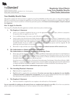 Long Term Disability Benefits Claim Form