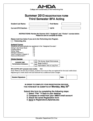 Acting 3 Adv Scene Study