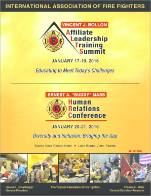 Affiliate Leadership Training Summit Registration Form