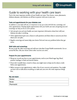Diabetes Care Team Guide