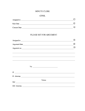 Court Argument Assignment Form