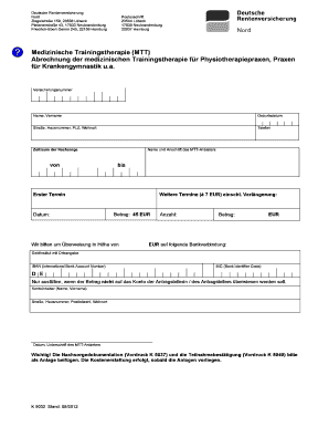 Abrechnung der medizinischen Trainingstherapie